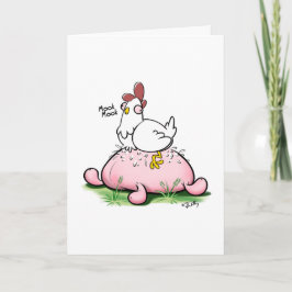 GOT EGGNOG? (matte) von Jeff Willis Art Feiertagskarte