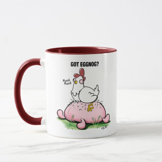 Got Eggnog von Jeff Willis Art Tasse (Links)