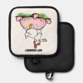 Got Eggnog von Jeff Willis Art Topflappen (Vorderseite/Rückseite)