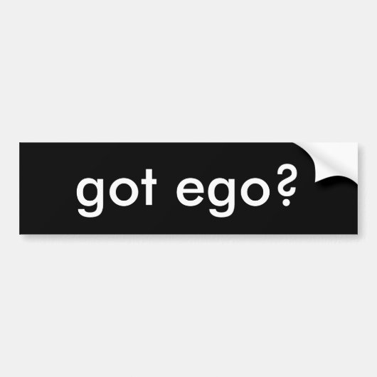 got Ego? Autoaufkleber (Vorne)