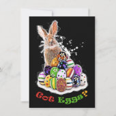Got Eier? Funny Oaster Bunny Eggs Mitteilungskarte (Vorderseite)