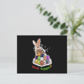 Got Eier? Funny Oaster Bunny Eggs Postkarte (Stehend Vorderseite)