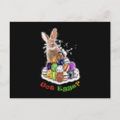 Got Eier? Funny Oaster Bunny Eggs Postkarte (Vorderseite)
