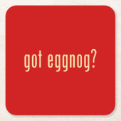 got Eierpunsch? Rechteckiger Pappuntersetzer (Vorderseite)