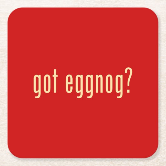 got Eierpunsch? Rechteckiger Pappuntersetzer (Vorderseite)