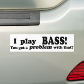 Got ein Problem damit, Bass Autoaufkleber (Auf Auto)