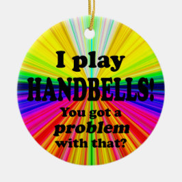 Got ein Problem damit, Handglocken Keramik Ornament