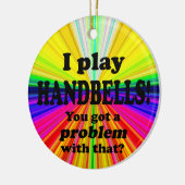 Got ein Problem damit, Handglocken Keramik Ornament (Links)