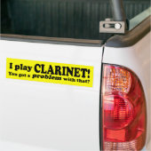 Got ein Problem mit diesem, Clarinet Autoaufkleber (Auf Lkw)