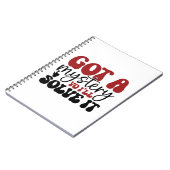 Got ein Rätsel, das du lösen wirst Notizblock (Linke Seite)