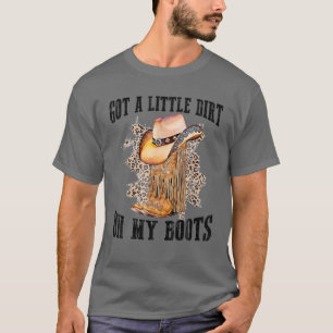 Got ein wenig direkt auf meine Stiefel lustige Cou T-Shirt