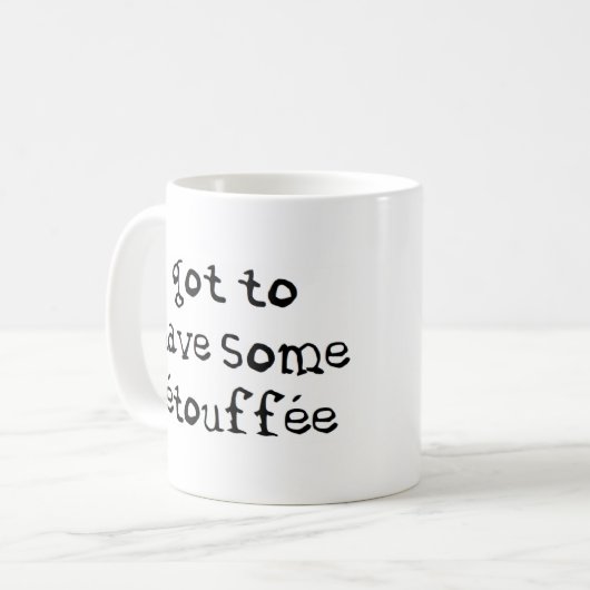 got einen Kaffee zu trinken Kaffeetasse (Vorderseite Links)