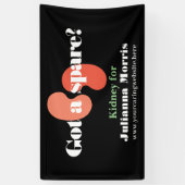 Got eines eigenständigen Nierentransplantatteams Banner (Vertikal)