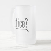 got Eis? (Hockey) Mattglas Bierglas (Vorderseite Links)