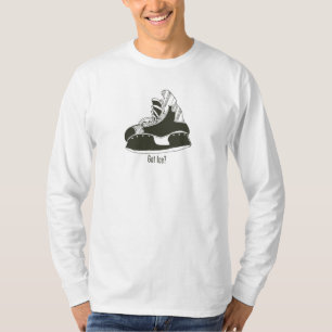 Got Eis? Hockey-Skate Longsleeve Microfiber T-Shirt
