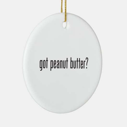 got Erdnussbutter Keramikornament (Rechts)