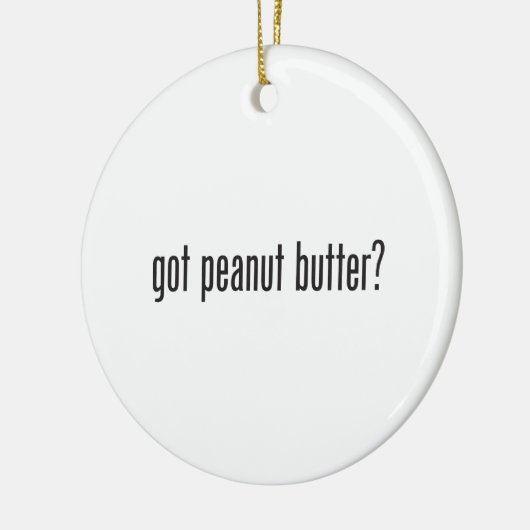 got Erdnussbutter Keramikornament (Links)