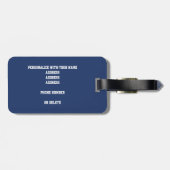 Got es! Mädels, Volleyball in orangefarbenen Manns Gepäckanhänger (Rückseite horizontal)