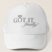 Got es - schließlich Diamant-Ring Truckerkappe (Vorderseite)