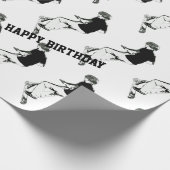 Got etwas Luft! - Stunt Scooter Trick Geschenkpapier (Ecke)