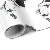 Got etwas Luft! - Stunt Scooter Trick Geschenkpapier (Rolleneckpunkt)