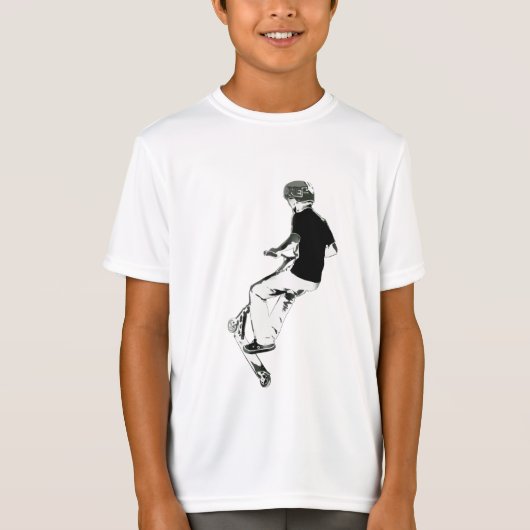 Got etwas Luft! - Stunt Scooter Trick T-Shirt (Vorderseite)