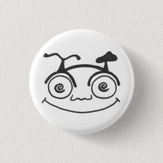 got Fahrrad? Fahrrad auf dem Gehirn Button (Vorderseite)