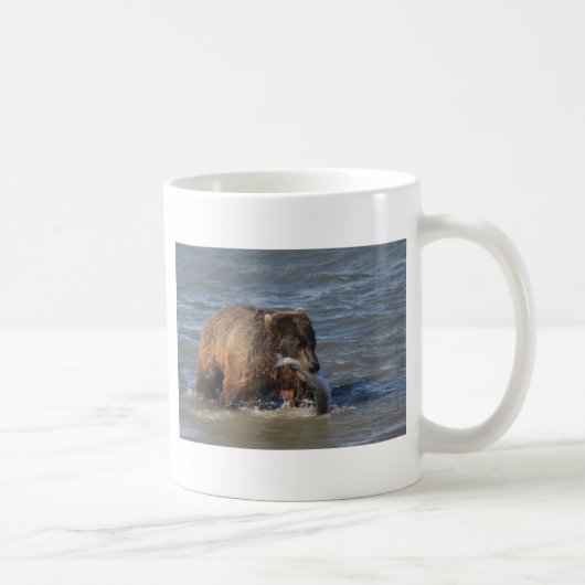 Got Fische? Alaska-Braunbärgeschenke Kaffeetasse (Rechts)