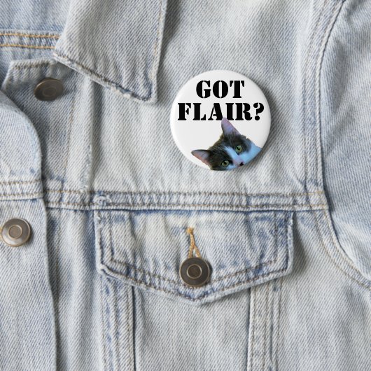 Got Flair? Mit dem Spähen der Katze Button (Beispiel)