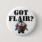 GOT FLAIR ? Niedlicher Pinguin Button (Vorderseite)