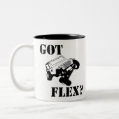 Got Flex? Zweifarbige Tasse (Links)