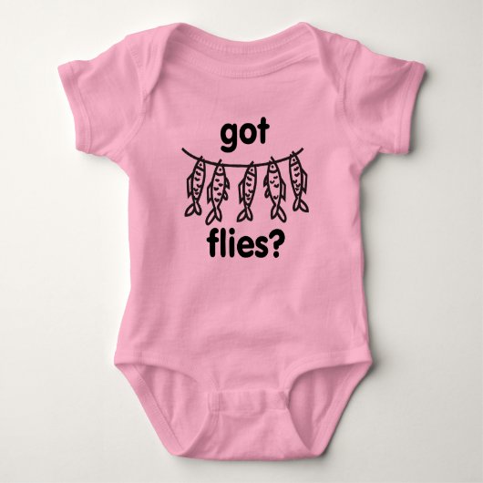 got Fliegen Baby Strampler (Vorderseite)