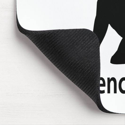 Got französische Bulldogge Mousepad (Ecke)