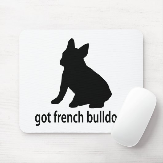 Got französische Bulldogge Mousepad (Mit Mouse)