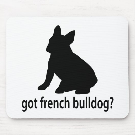 Got französische Bulldogge Mousepad (Vorne)