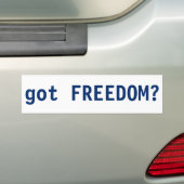 got Freiheit? Autoaufkleber (Auf Auto)
