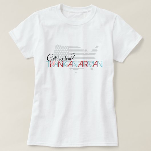 Got Freiheit? Vielen Dank an Airman T-Shirt (Design vorne)