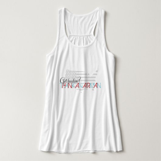Got Freiheit? Vielen Dank an Airman Tank Top (Design Vorderseite)