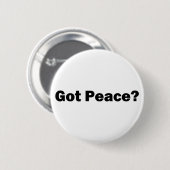 Got Frieden? Knopf Button (Vorne & Hinten)