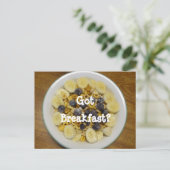 Got Frühstück? Postkarte (Stehend Vorderseite)