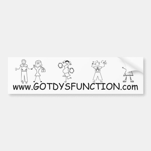 Got Funktionsstörungswebsite-Autoaufkleber Autoaufkleber (Vorne)