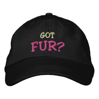 Got FUR? Bestickte Baseballkappe