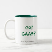 Got GAAS? Zweifarbige Tasse (Links)