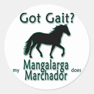 Got Gait? Meine Mangalarga Marchador tut das Runder Aufkleber