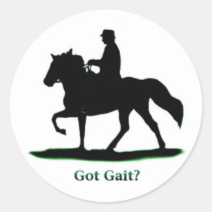 Got Gangartaufkleber Runder Aufkleber