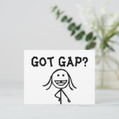 Got Gap? Postkarten (Stehend Vorderseite)