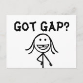 Got Gap? Postkarten (Vorderseite)