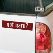 got Garn? Autoaufkleber (Auf Lkw)