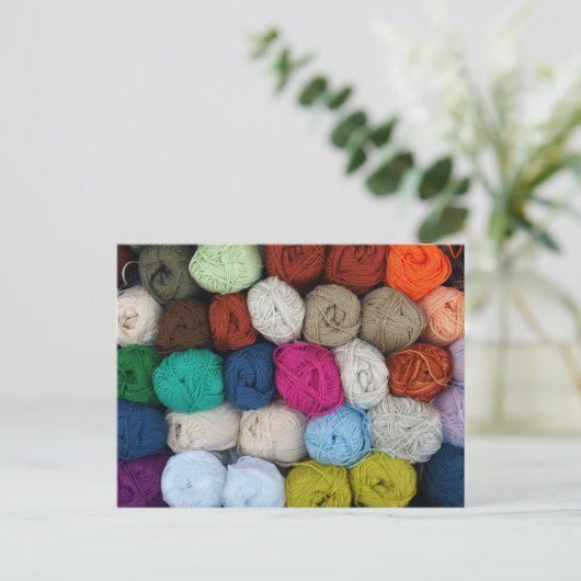 Got Garn? Postkarte (Stehend Vorderseite)