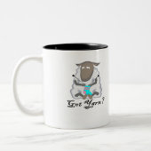 Got Garn? T - Shirt und Geschenke. Zweifarbige Tasse (Links)